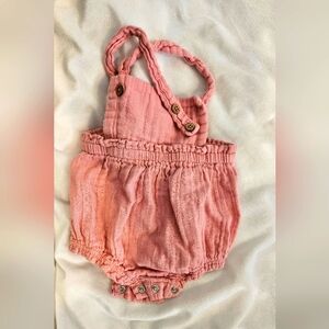 ‼️BUNDLE ONLY‼️Mud Pie | Pink Baby Romper | 6-9m